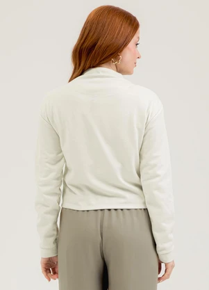 Cativa You - Jaqueta em Tecido Texturizado  Off White - CATIVA YOU
