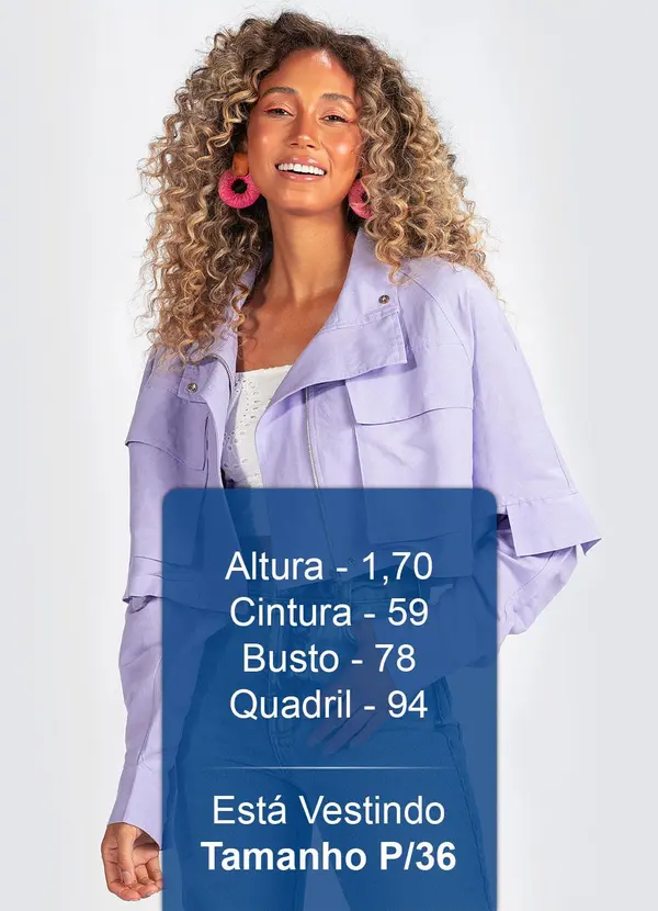 Colcci - Jaqueta em Viscolinho Lilás 5