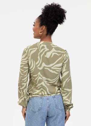 Habana - Jaqueta em Viscose Verde - HABANA