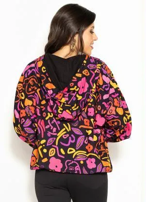 Colcci - Jaqueta Estampada de Viscose Preto - COLCCI