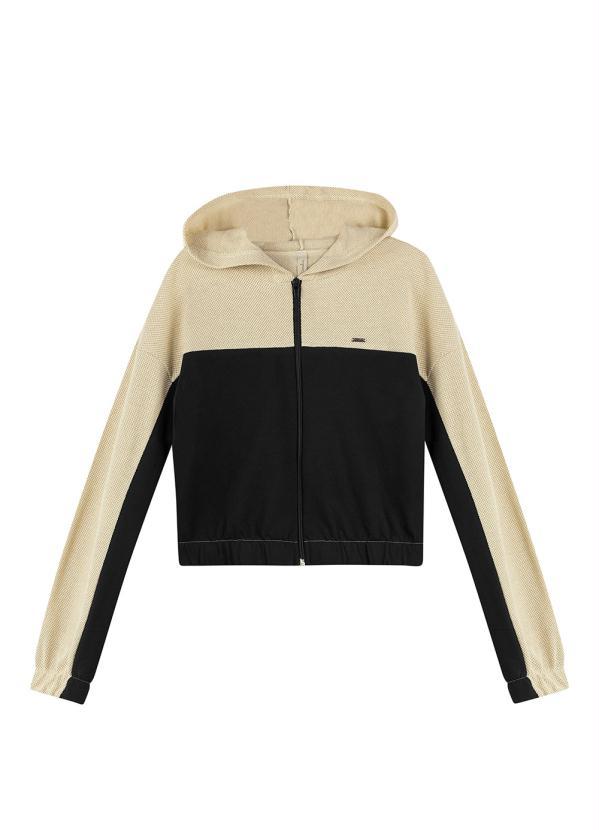 Marialícia - Jaqueta Feminina Adulto Bege