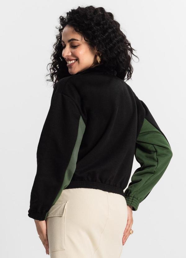 Rovitex - Jaqueta Feminina Bicolor Verde 2