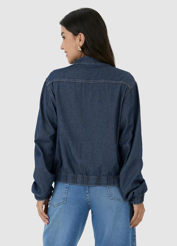 Malwee - Jaqueta Feminina Bomber Jeans Azul 2