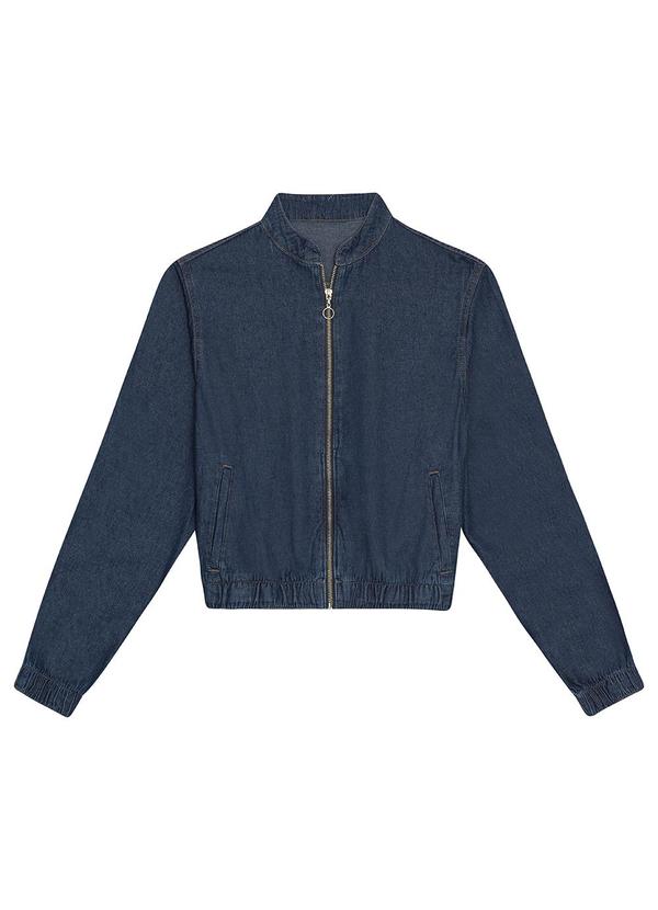 Malwee - Jaqueta Feminina Bomber Jeans Azul 5