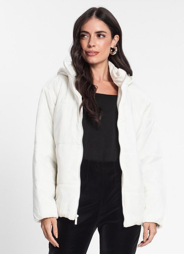 Endless - Jaqueta Feminina com Capuz Bege