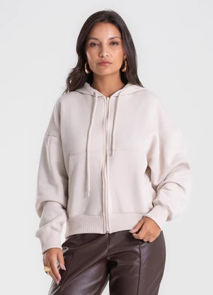 Endless - Jaqueta Feminina com Capuz Bege - ENDLESS