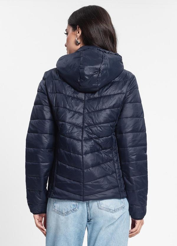 Endless - Jaqueta Feminina com Capuz em Microfibra Azul 3