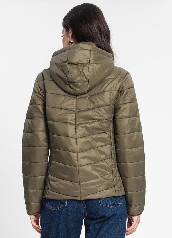 Endless - Jaqueta Feminina com Capuz em Microfibra Verde 2