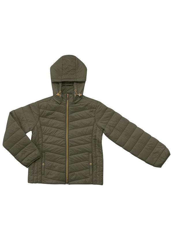 Endless - Jaqueta Feminina com Capuz em Microfibra Verde 4