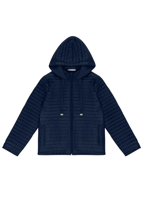 Endless - Jaqueta Feminina com Capuz Azul