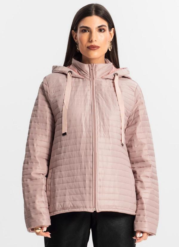 Jaqueta Feminina com Capuz Rosa - Endless