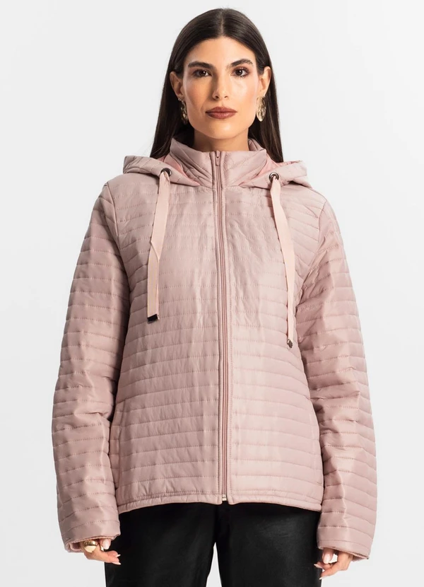 Endless - Jaqueta Feminina com Capuz Rosa