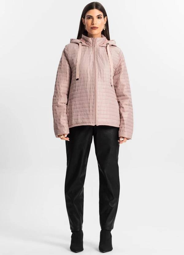 Endless - Jaqueta Feminina com Capuz Rosa 3