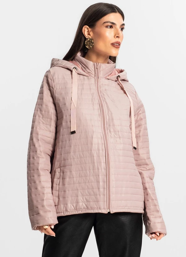 Endless - Jaqueta Feminina com Capuz Rosa 4