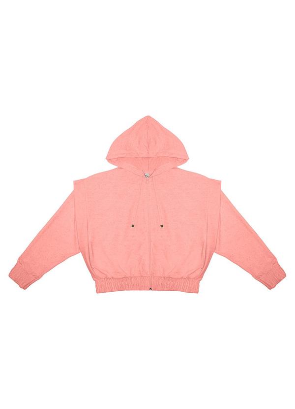 Rovitex - Jaqueta Feminina com Capuz Rosa