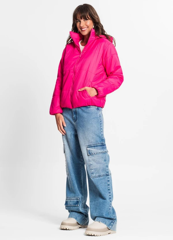 Endless - Jaqueta Feminina com Capuz Rosa 3