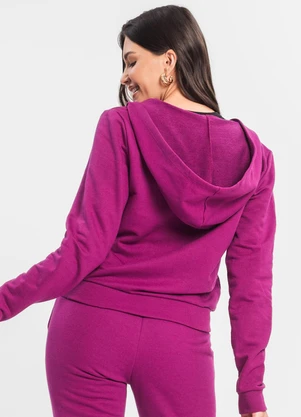 Rovitex - Jaqueta Feminina com Capuz Roxo - ROVITEX