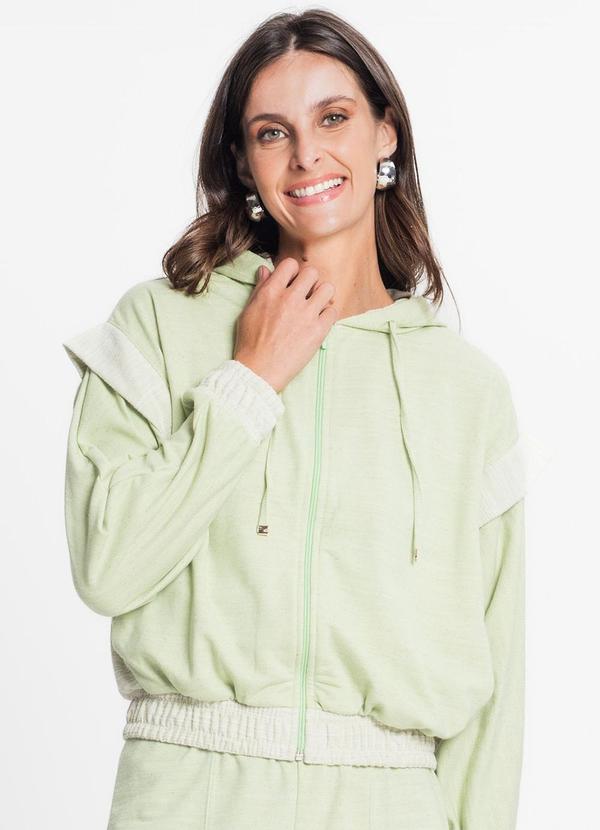 Rovitex - Jaqueta Feminina com Capuz Verde