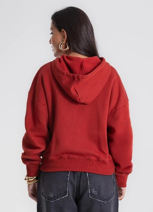 Endless - Jaqueta Feminina com Capuz Vermelho - ENDLESS