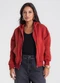 Endless - Jaqueta Feminina com Capuz Bege - variação: Vermelho