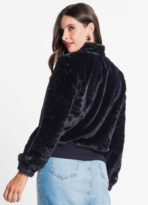 Rovitex - Jaqueta Feminina com Zíper Preto 2