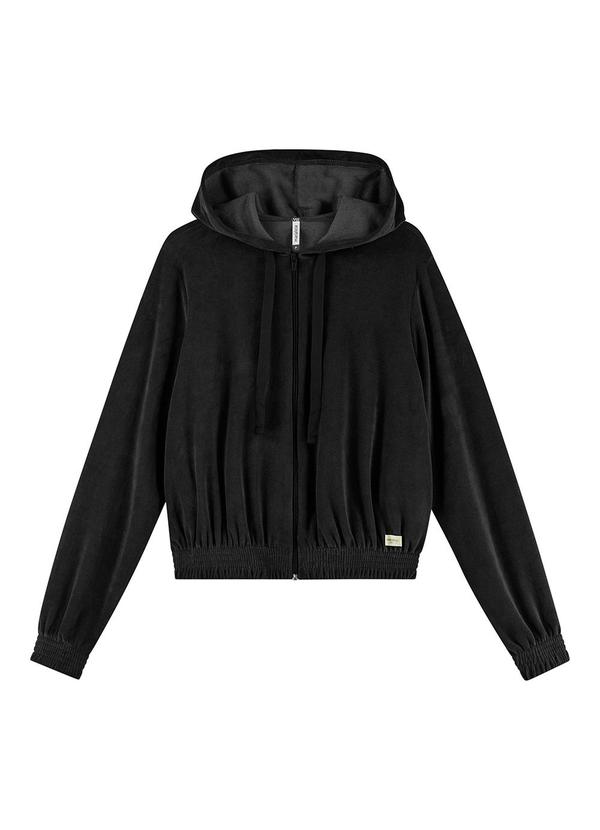 Marialícia - Jaqueta Feminina Comfy Plush Preto