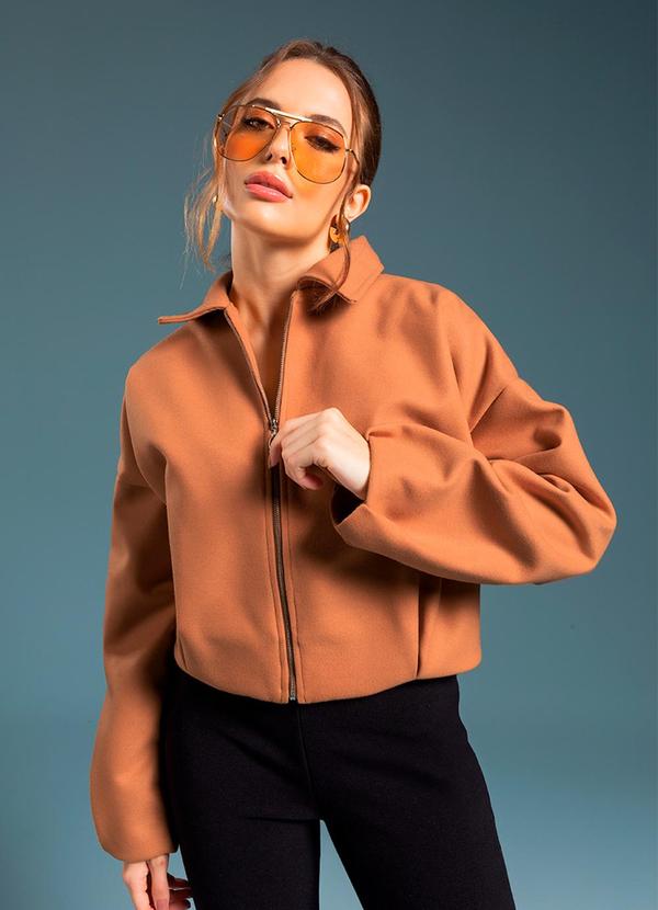 Gris - Jaqueta Feminina Elegante em Alfaiataria Amarelo