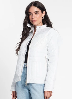 Endless - Jaqueta Feminina em Microfibra Branco - ENDLESS