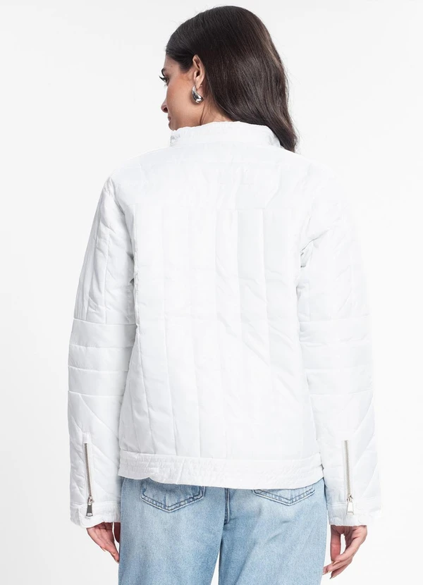 Endless - Jaqueta Feminina em Microfibra Branco 2