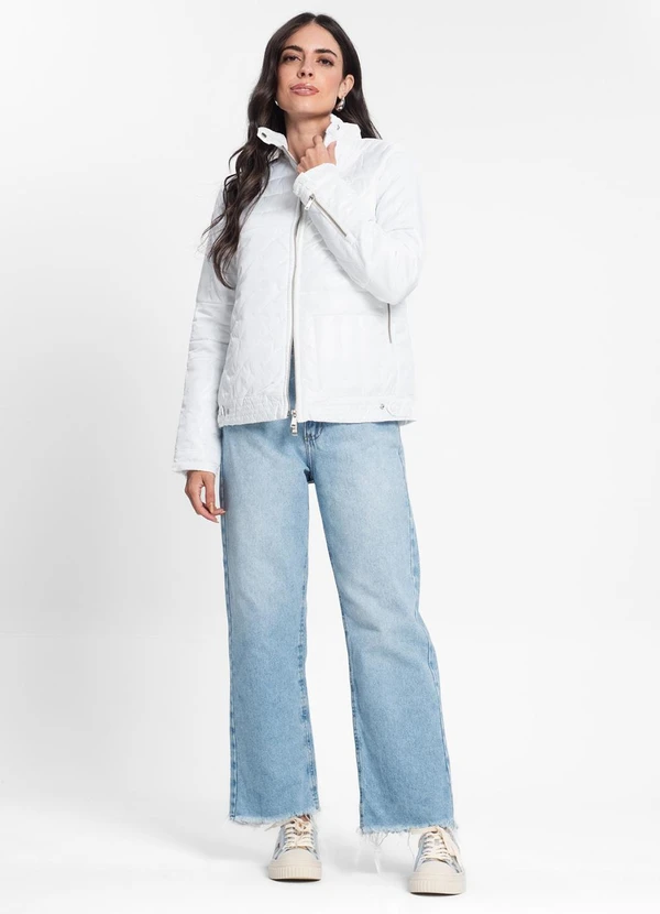 Endless - Jaqueta Feminina em Microfibra Branco 3