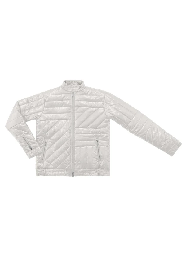 Endless - Jaqueta Feminina em Microfibra Branco 4