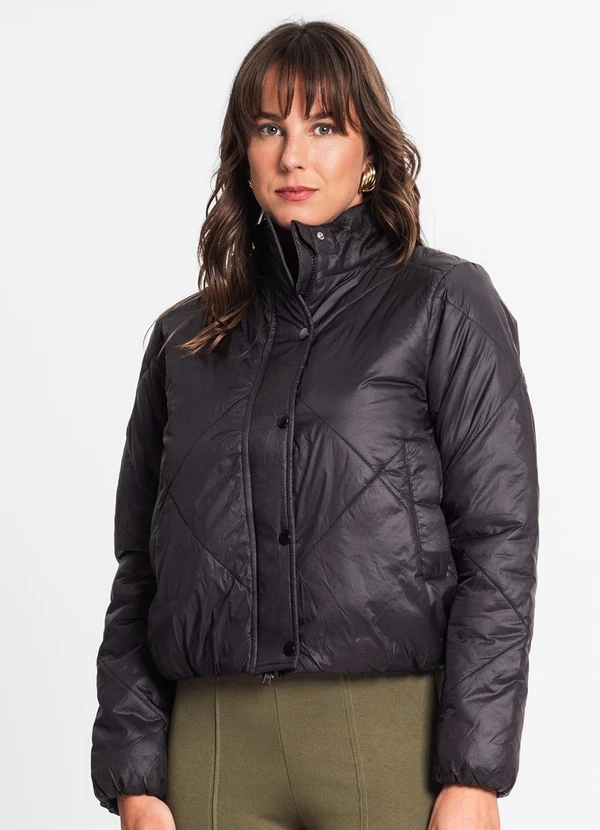 Endless - Jaqueta Feminina em Microfibra Preto 2