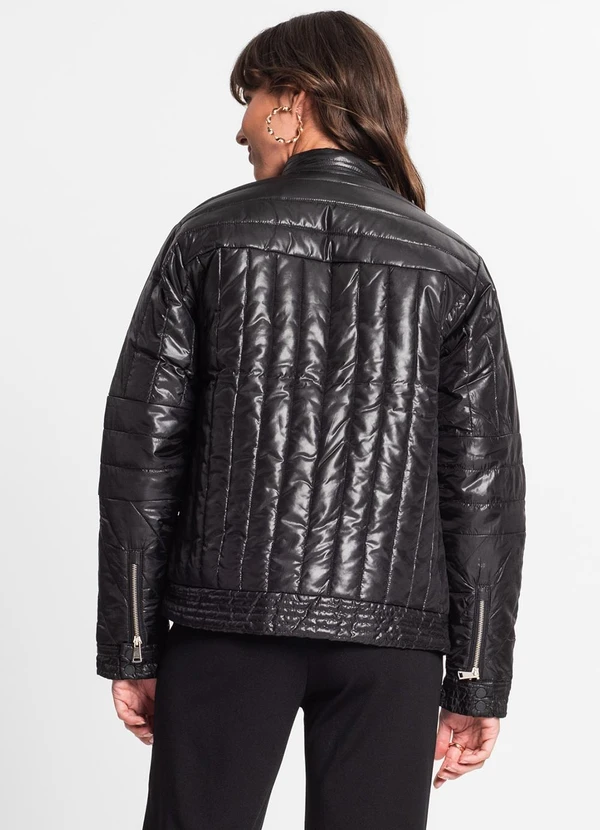 Endless - Jaqueta Feminina em Microfibra Preto 2