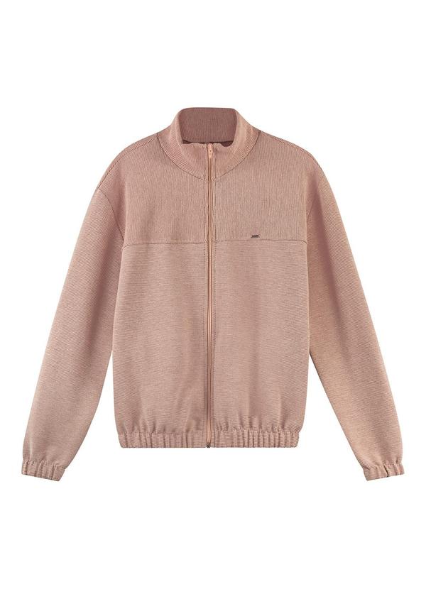 Marialícia - Jaqueta Feminina em Moletom Marrom 3