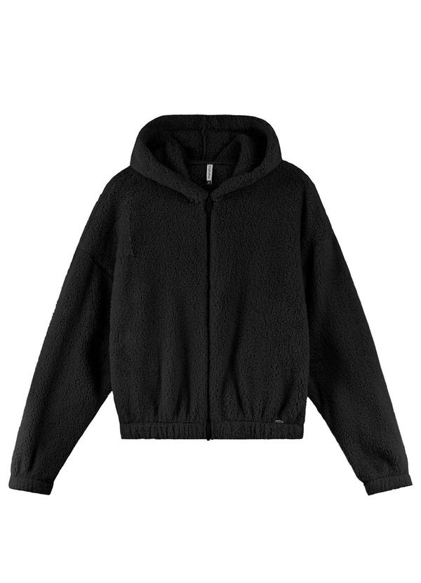 Marialícia - Jaqueta Feminina em Pelo Preto 1