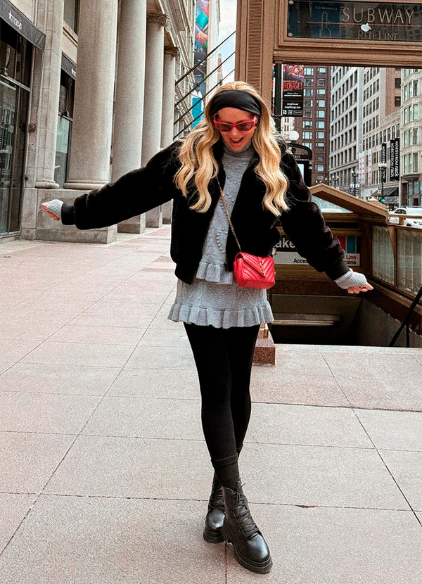 Hiatto Confecção - Jaqueta Feminina em Pelo Preto 5