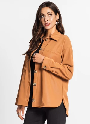 Endless - Jaqueta Feminina em Suede Marrom - ENDLESS