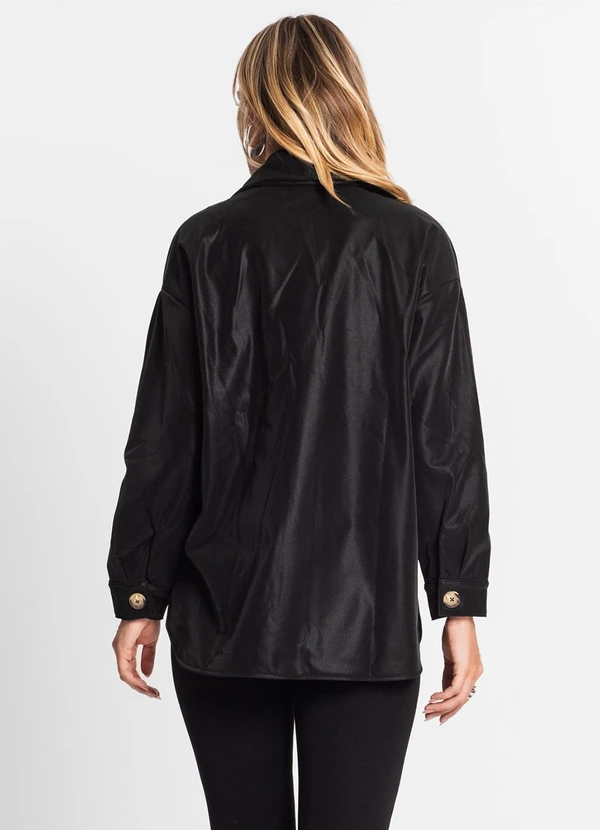 Endless - Jaqueta Feminina em Suede Preto 2