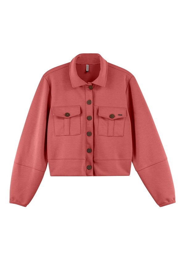 Marialícia - Jaqueta Feminina Estruturada Rosa