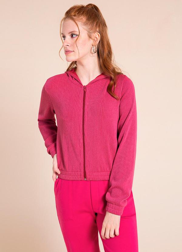 Bjoe - Jaqueta Feminina Juvenil em Cotelê Roxo