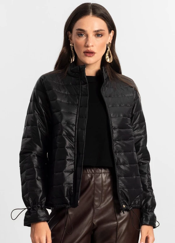 Endless - Jaqueta Feminina Microfibra Preto