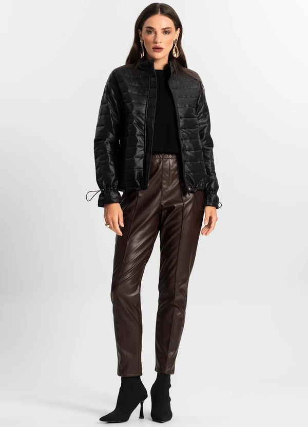 Endless - Jaqueta Feminina Microfibra Preto 3