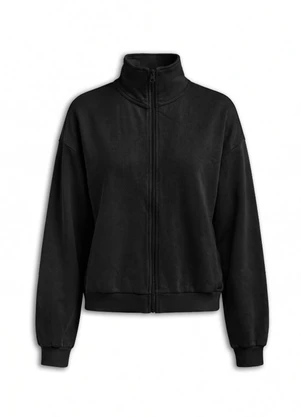 Essendi - Jaqueta Feminina Moletom Collab e Brandili Preto - ESSENDI