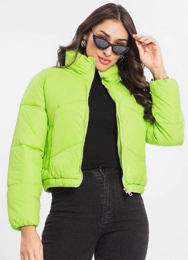Select - Jaqueta Feminina Puffer Bomber Verde 1
