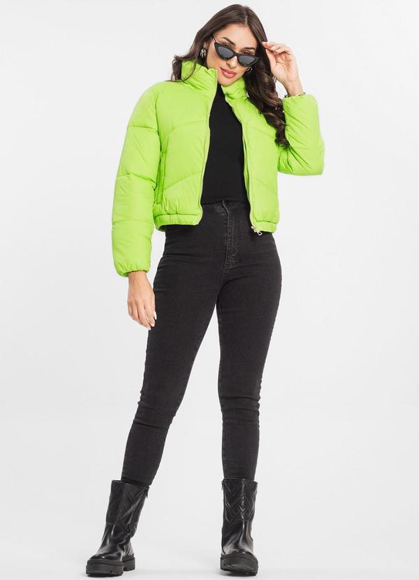 Select - Jaqueta Feminina Puffer Bomber Verde 3