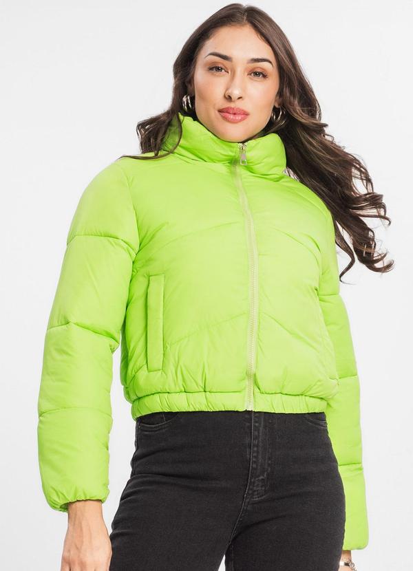 Select - Jaqueta Feminina Puffer Bomber Verde 4