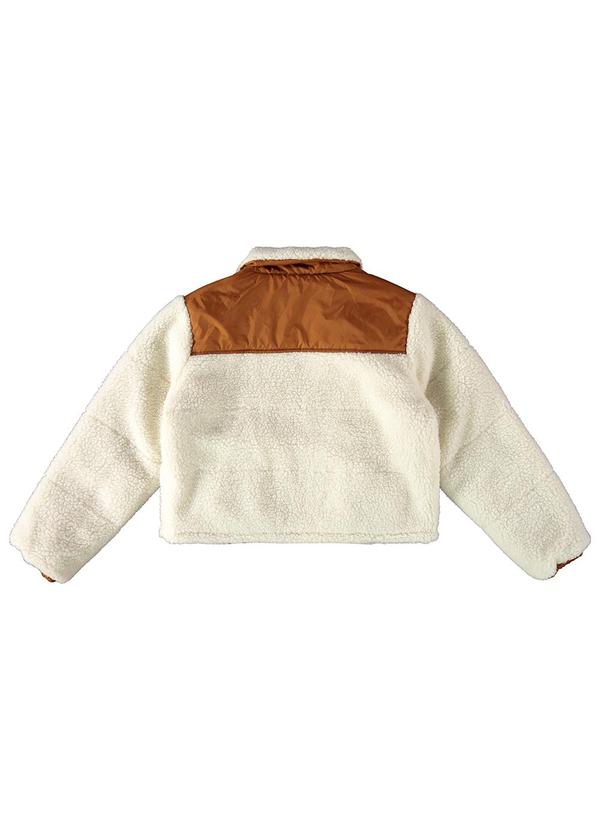 Enfim - Jaqueta Feminina Puffer Dupla Face Marrom 4