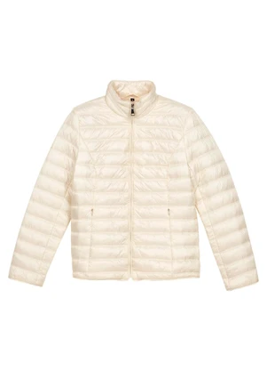 Marialícia - Jaqueta Feminina Tafetá Puffer Bege - MARIALÍCIA