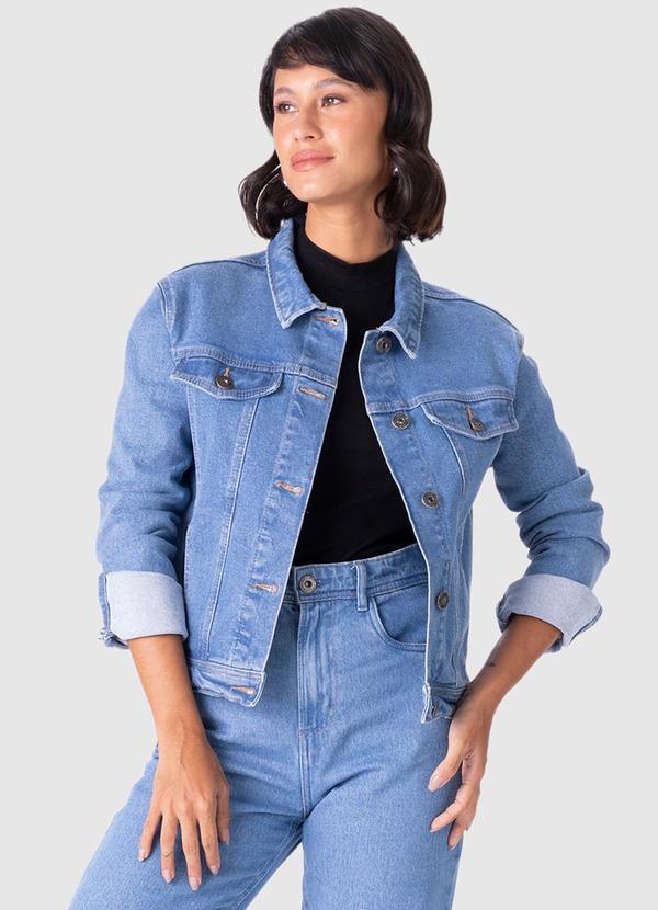 Malwee - Jaqueta Feminina Tradicional Jeans Azul 2