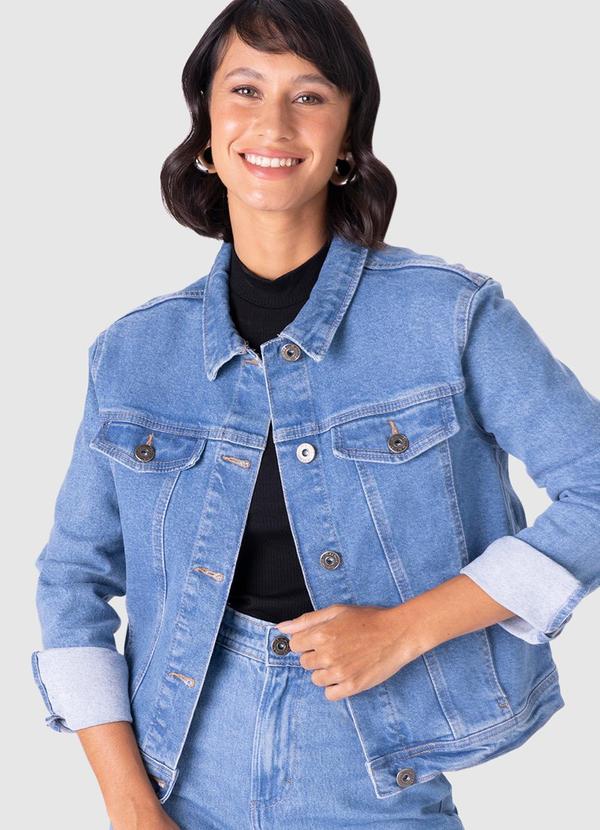 Malwee - Jaqueta Feminina Tradicional Jeans Azul 5